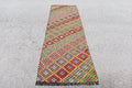 Vintage Turkish Runner Rug 2.7 x 8.2 ft
