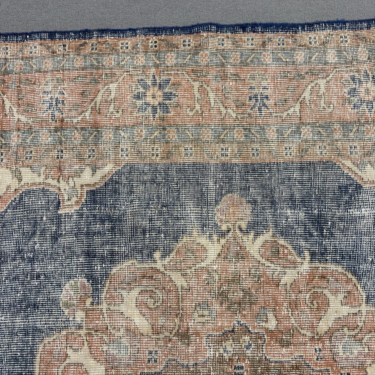 XL Vintage Turkish Accent Area Rug 6.7 x 10.6 ft
