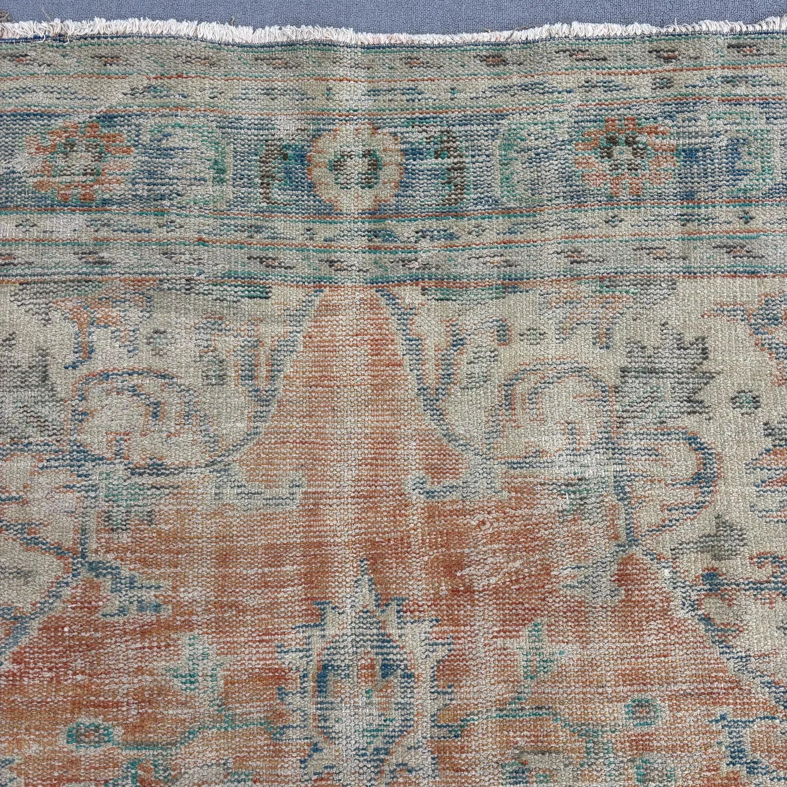 XL Vintage Turkish Accent Area Rug 6 x 9.6 ft