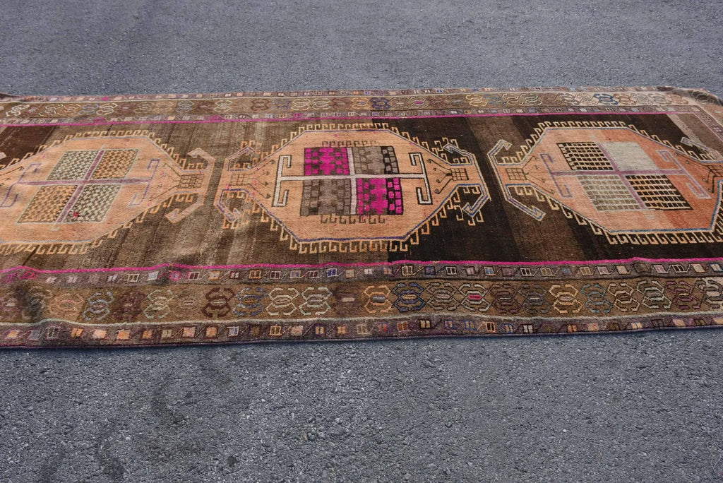 XL Vintage Turkish Accent Area rug 5.7 x 13 ft