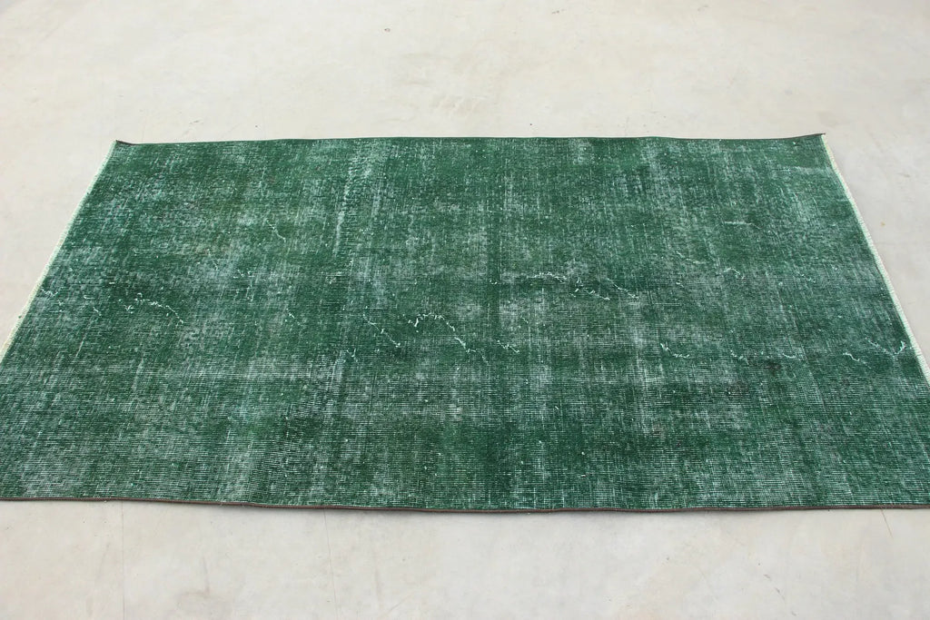 Vintage Turkish Accent Area rug 3.6 x 6.5 ft