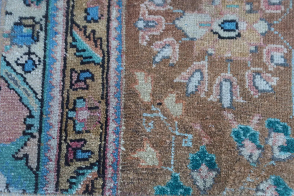 Vintage Turkish Mini Rug 1.6 x 1.6 ft