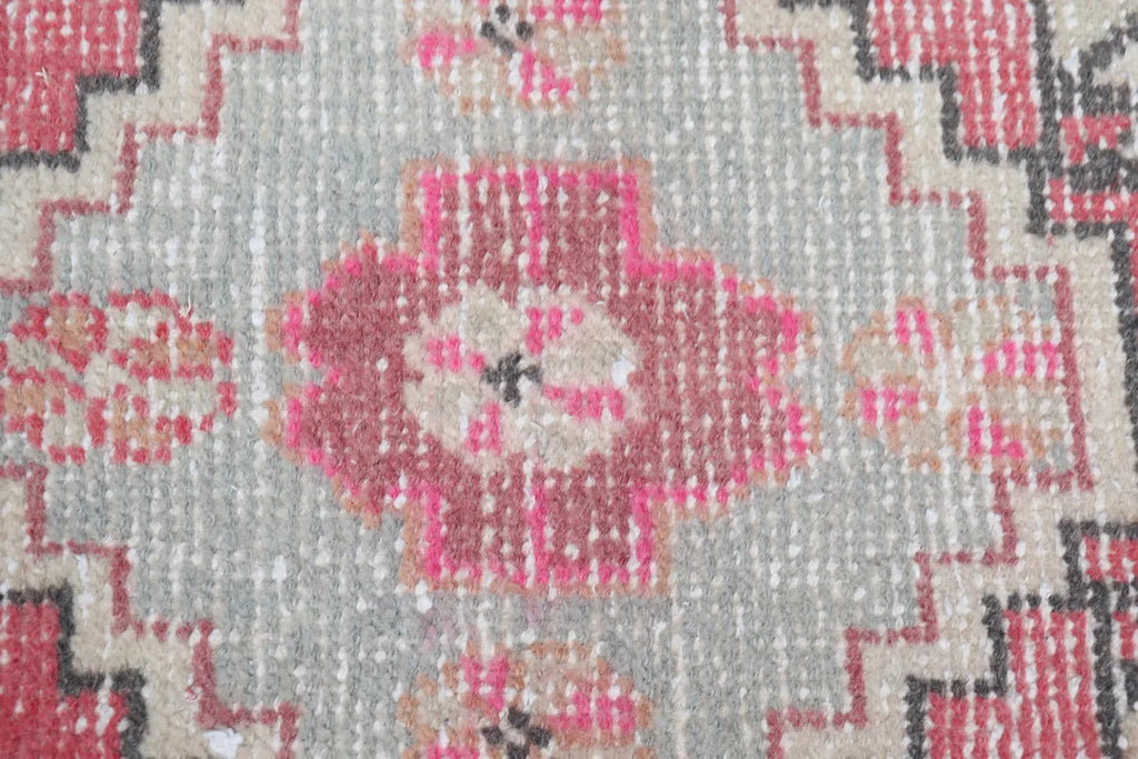 Vintage Turkish Mini Rug 1.7 x 2.9 ft