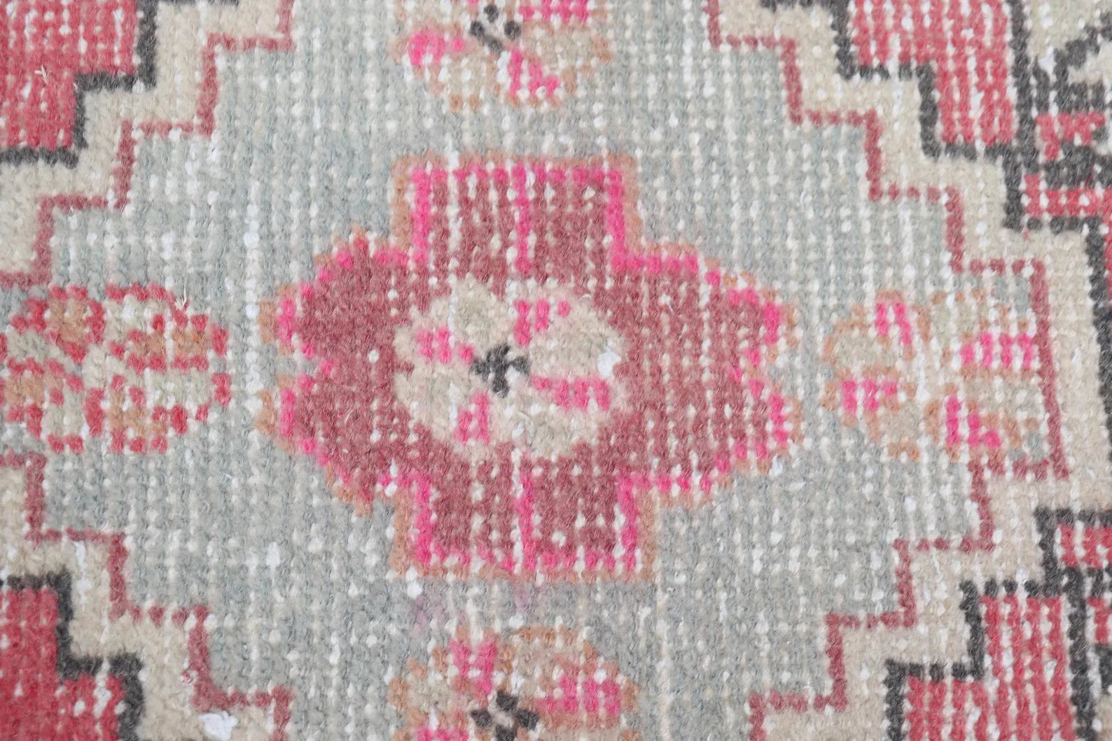 Vintage Turkish Mini Rug 1.7 x 2.9 ft