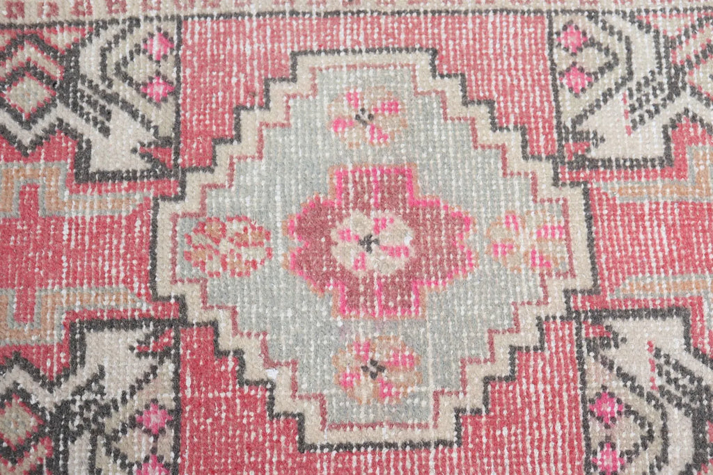 Vintage Turkish Mini Rug 1.7 x 2.9 ft