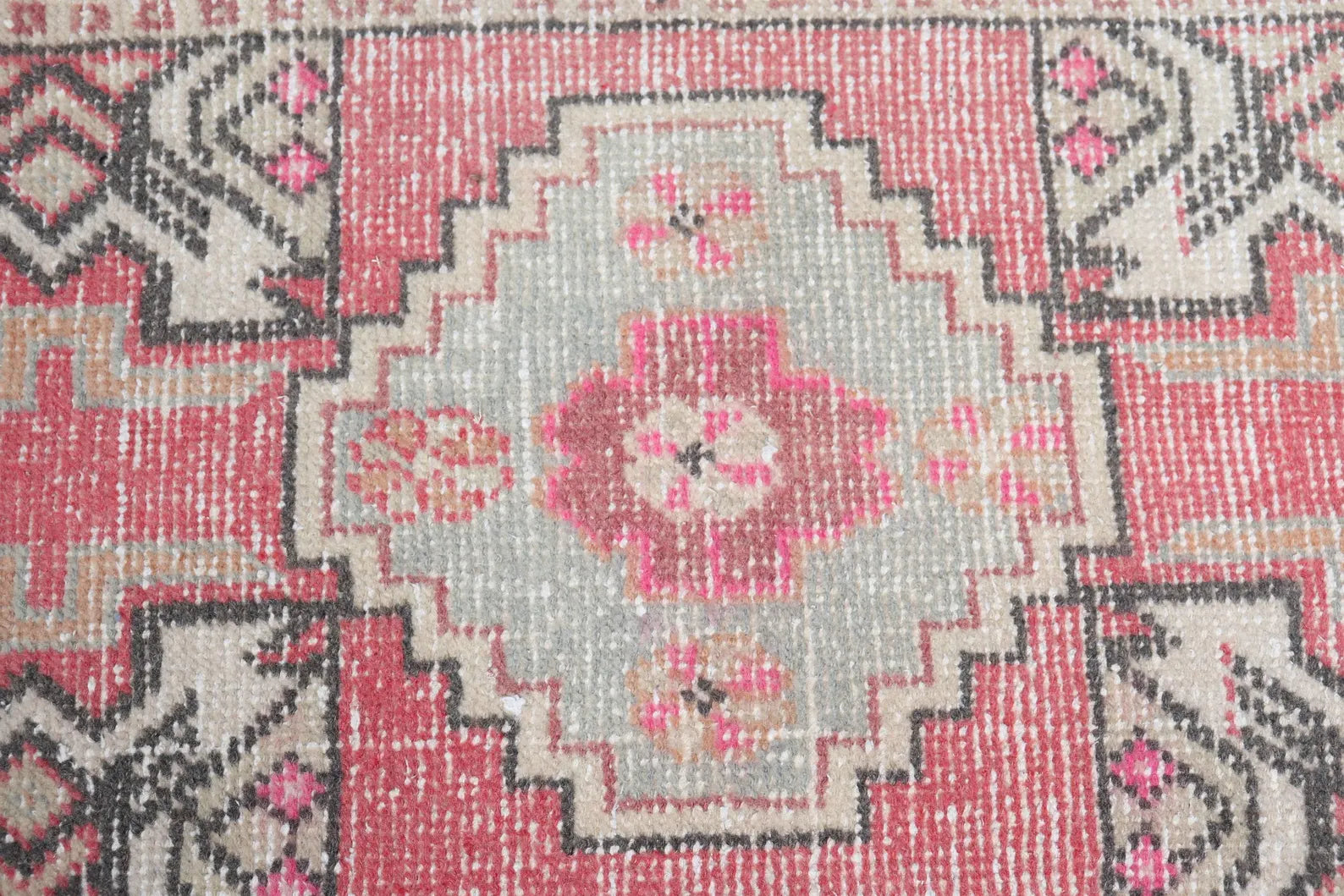 Vintage Turkish Mini Rug 1.7 x 2.9 ft
