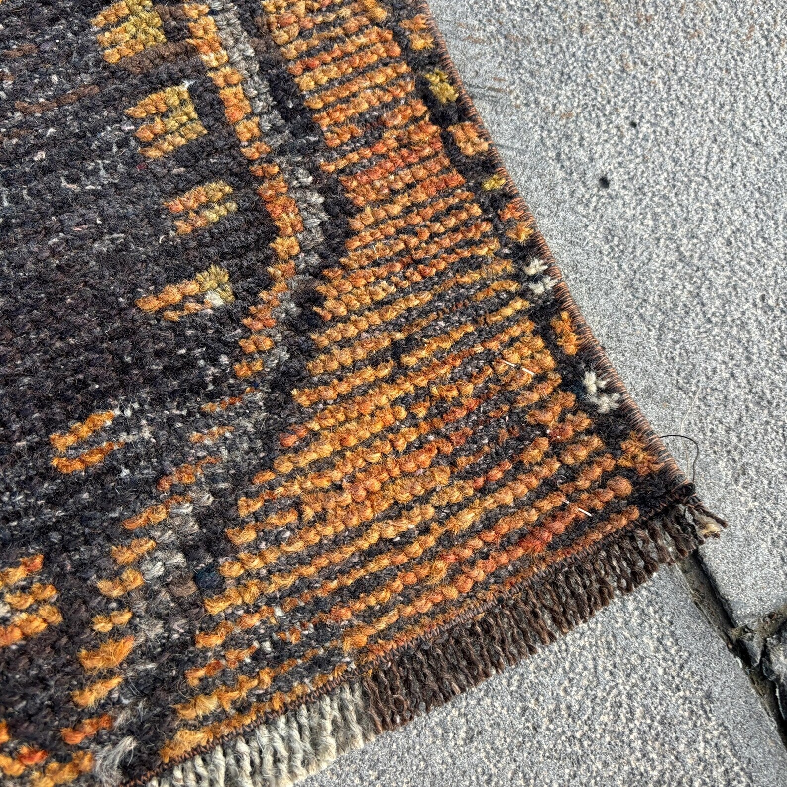 Vintage Turkish Mini Rug 1.3 x 3 ft