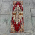 Vintage Turkish Mini Rug 1.1 x 3.2 ft