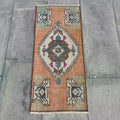 Vintage Turkish Mini Rug 1.2 x 2.9 ft