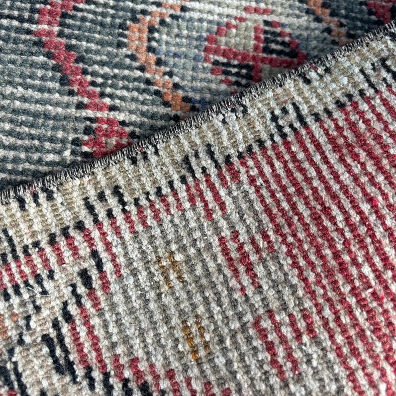 Vintage Turkish Mini Rug 1.5 x 3.2 ft