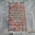 Vintage Turkish Mini Rug 1.3 x 2.5 ft