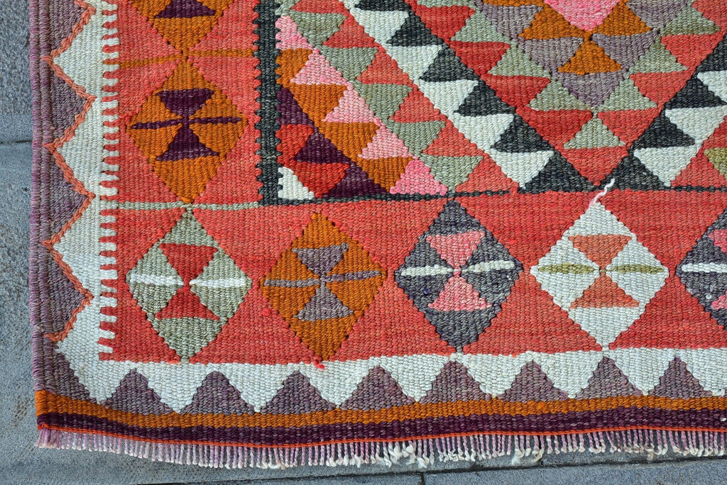 Vintage Persian Runner Rug 3.1 x 9.2 ft