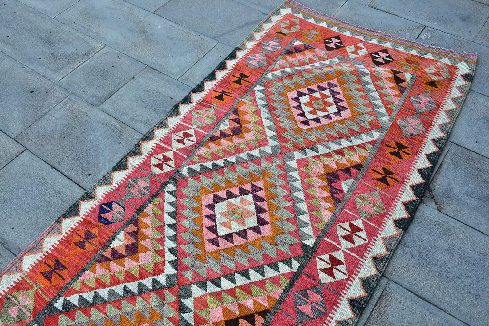 Vintage Persian Runner Rug 3.1 x 9.2 ft