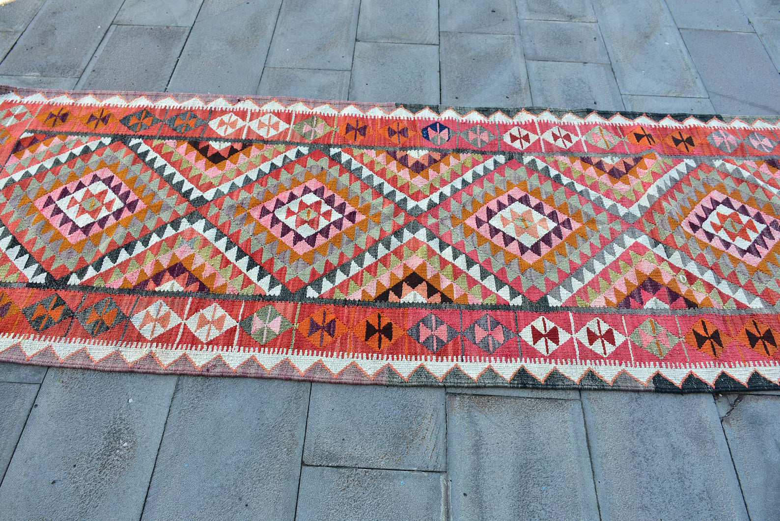 Vintage Persian Runner Rug 3.1 x 9.2 ft