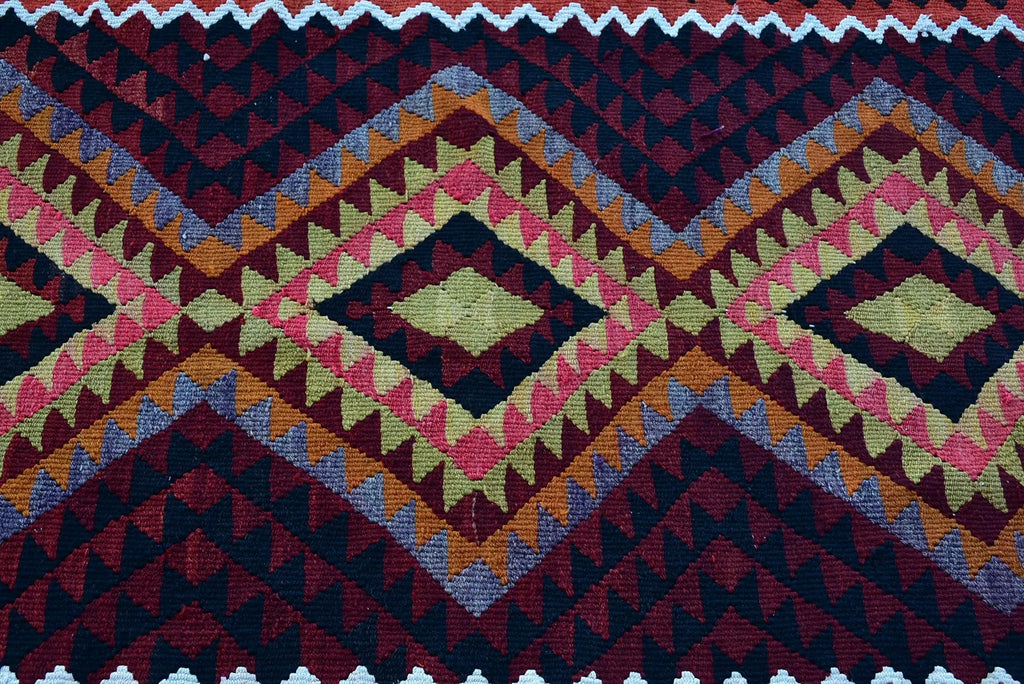 Vintage Turkish Runner Rug 3 x 10.7 ft