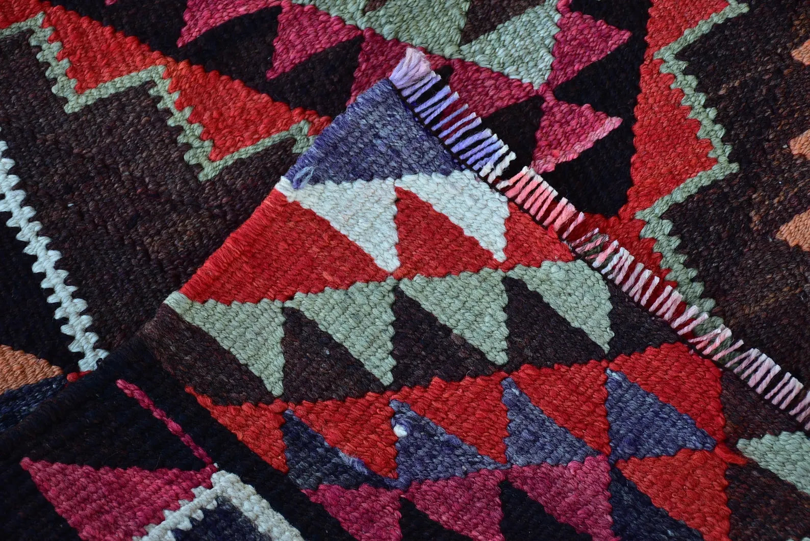 Vintage Turkish Runner Rug 3 x 10.3 ft
