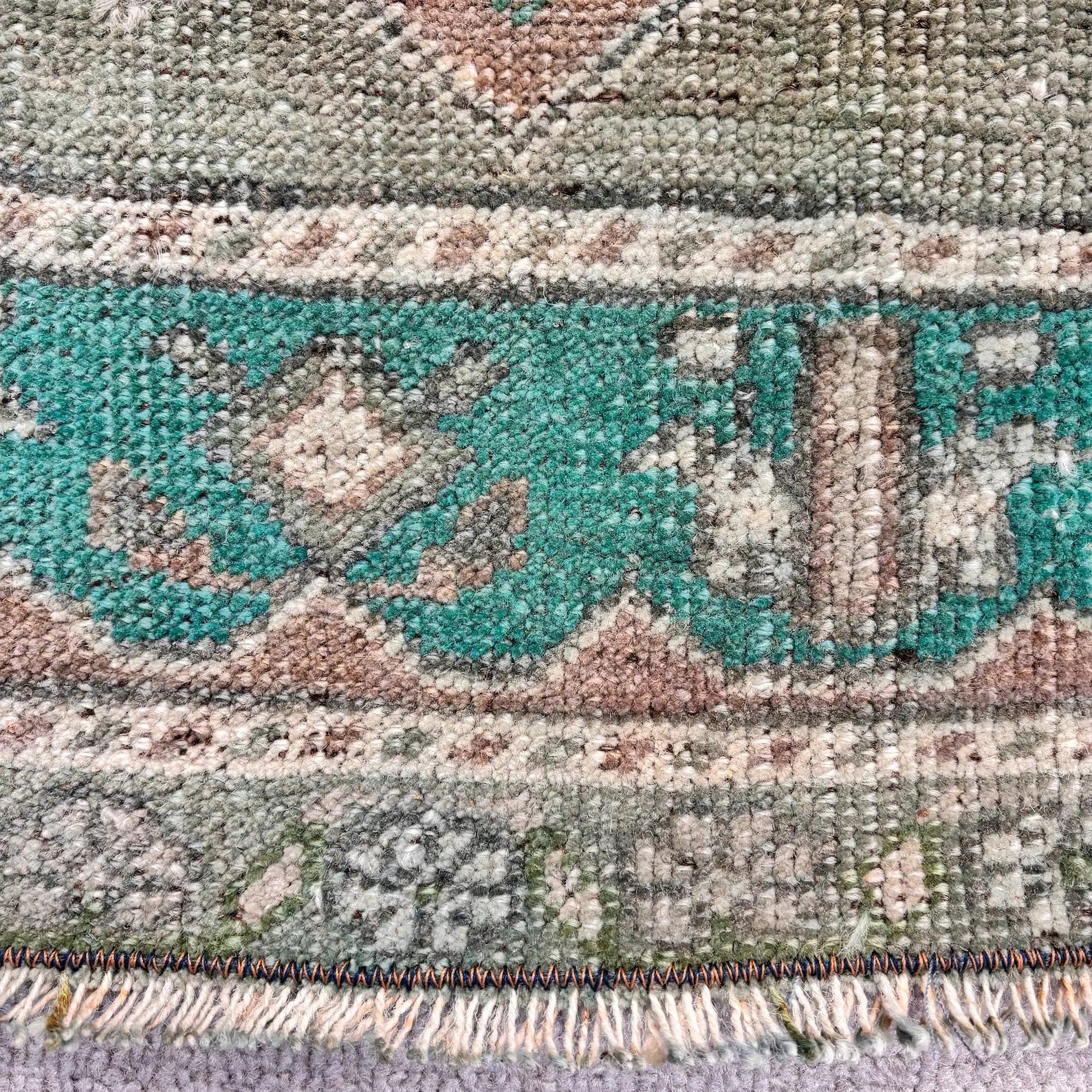 Vintage Turkish Mini Rug 1.8 x 3.2 ft