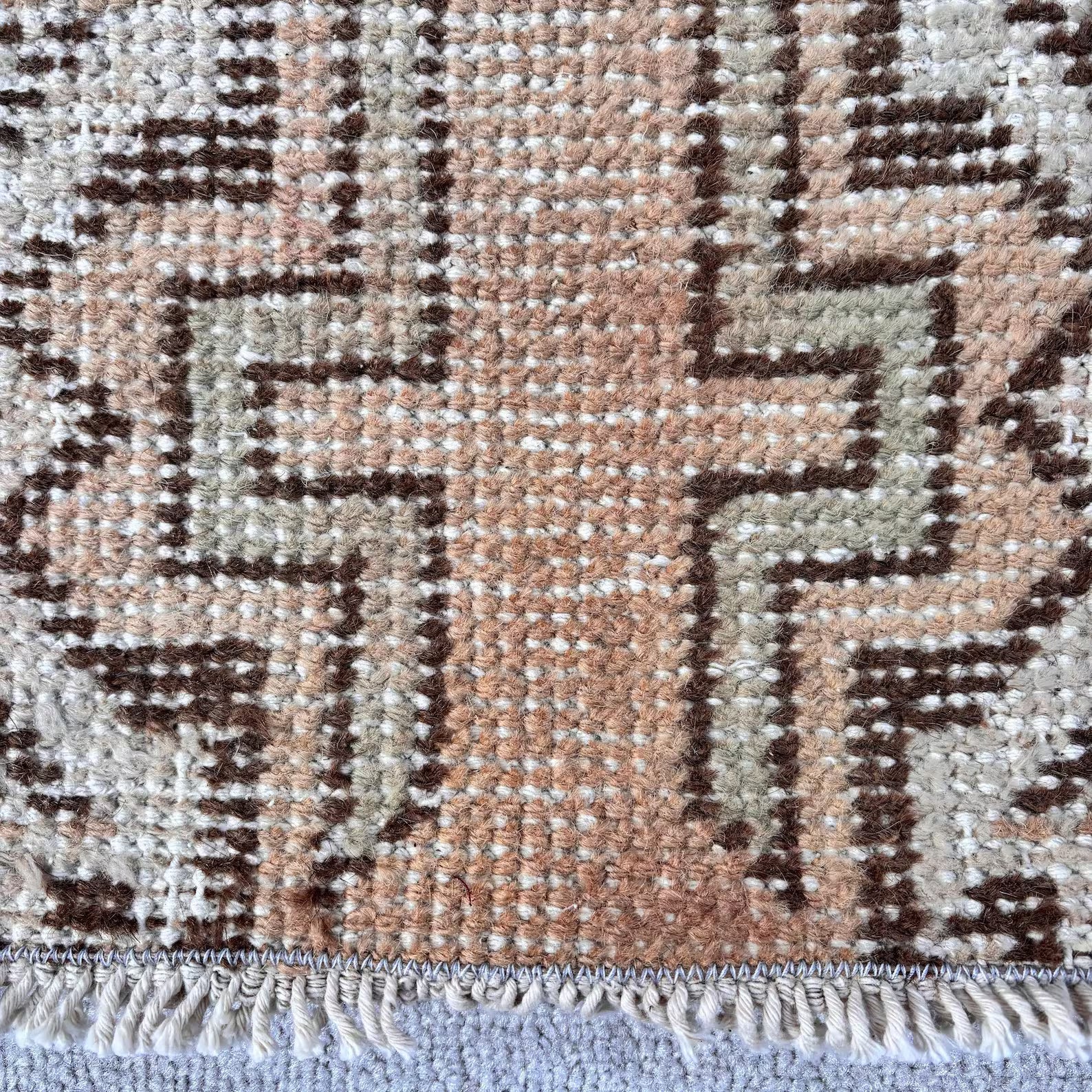 Vintage Turkish Mini Rug 1.6 x 2.6 ft