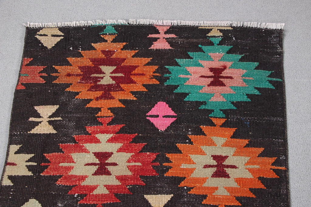 Vintage Turkish Runner Rug 2.3 x 6.1 ft