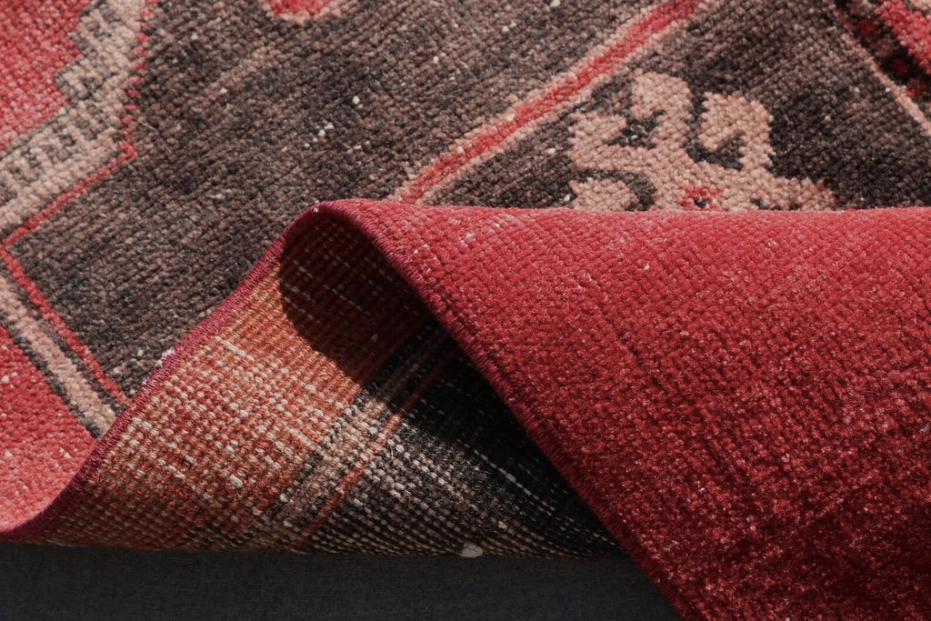 Vintage Turkish Runner Rug 3.3 x 12.4 ft