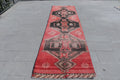 Vintage Turkish Runner Rug 3.3 x 12.4 ft