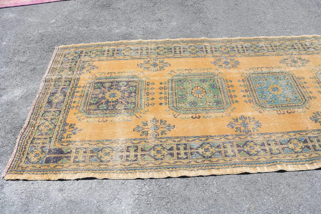 Vintage Persian Accent Area Rug 4.5 x 11.7 ft