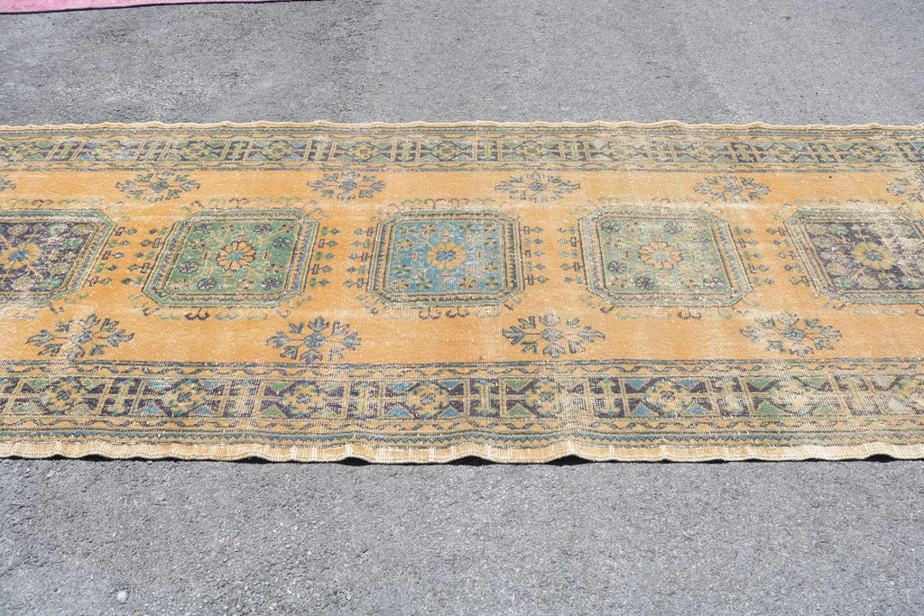 Vintage Persian Accent Area Rug 4.5 x 11.7 ft