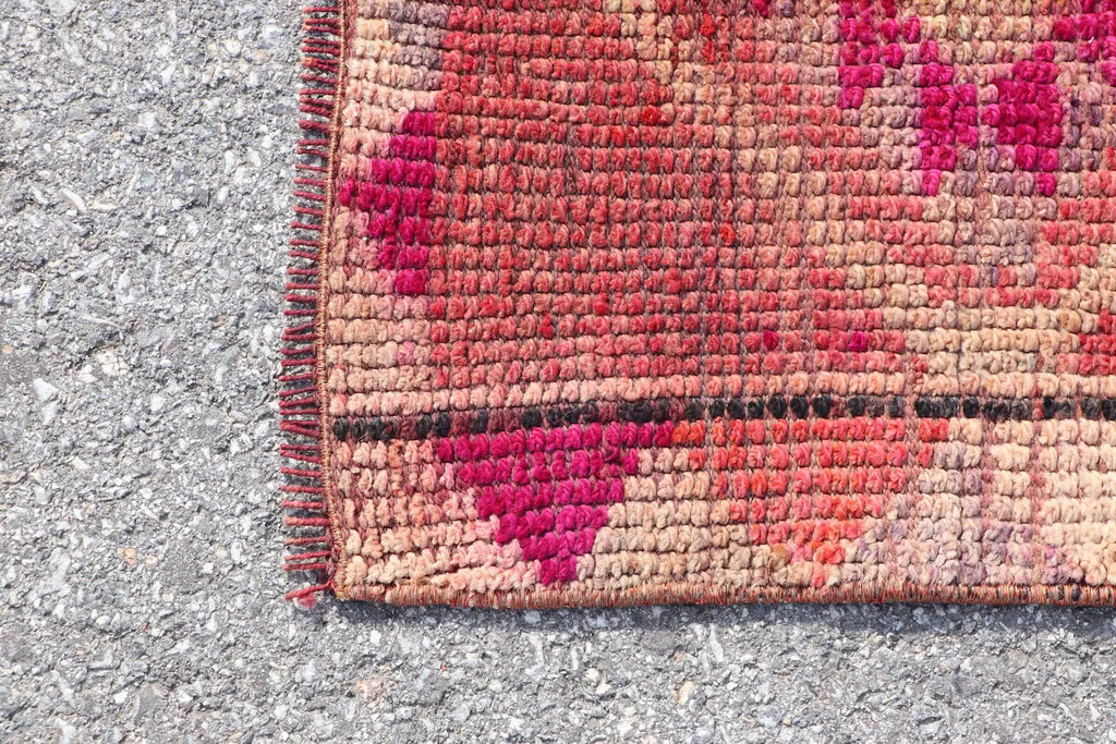 Vintage Turkish Runner Rug 2.6 x 10 ft