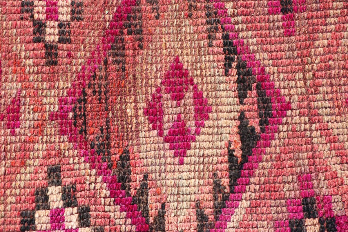 Vintage Turkish Runner Rug 2.6 x 10 ft