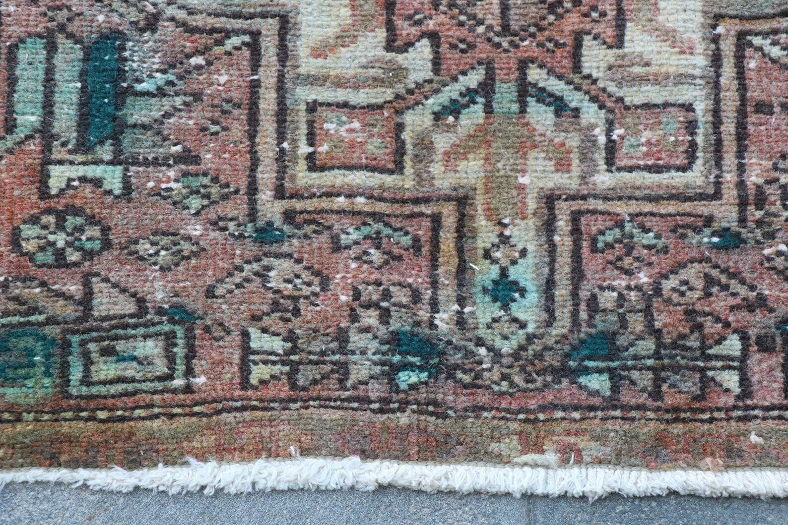 Vintage Persian Runner Rug 2.1 x 4.9 ft