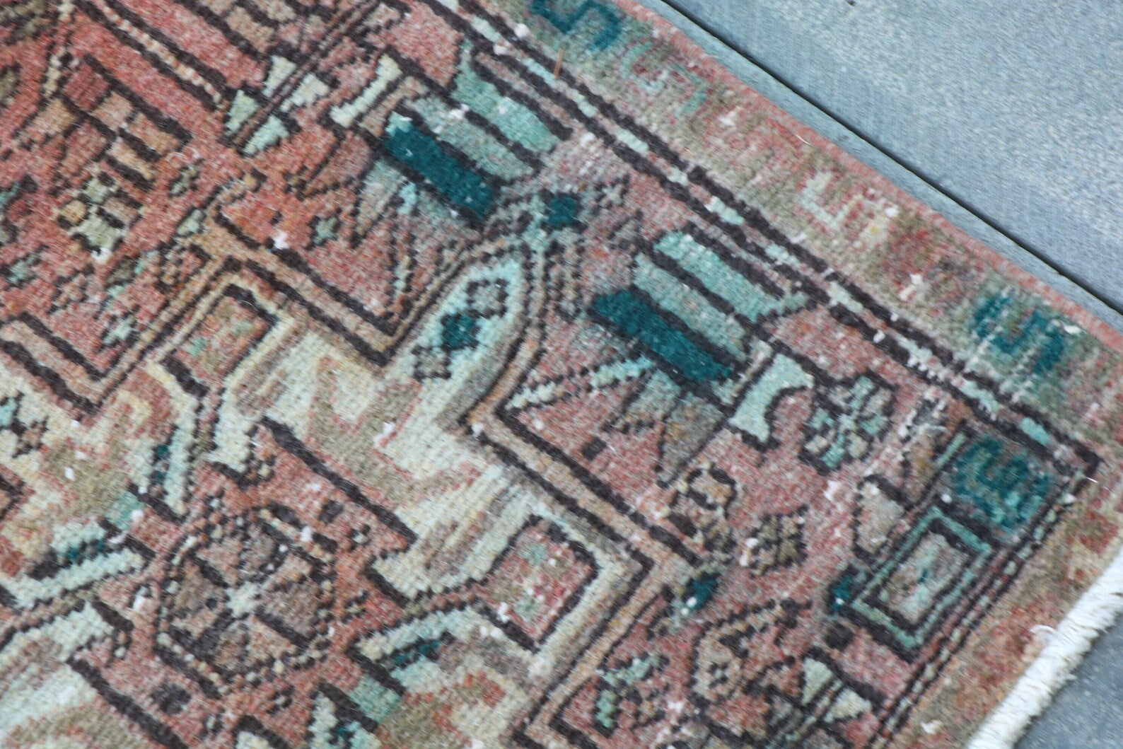 Vintage Persian Runner Rug 2.1 x 4.9 ft