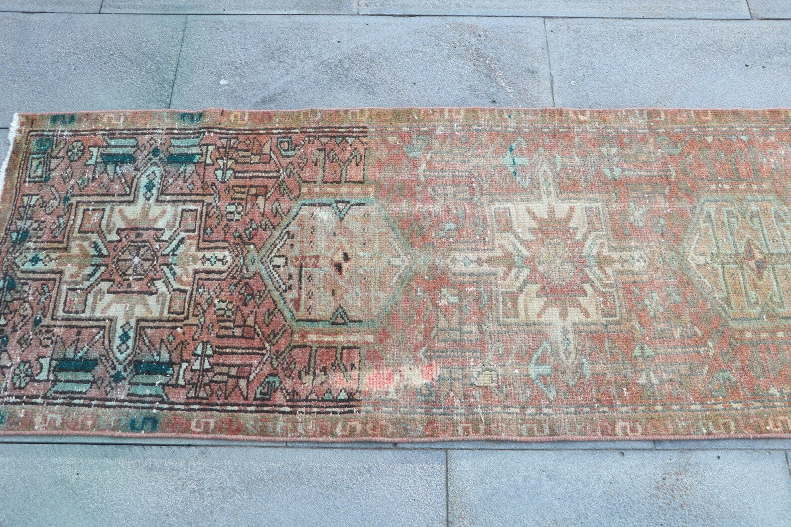 Vintage Persian Runner Rug 2.1 x 4.9 ft
