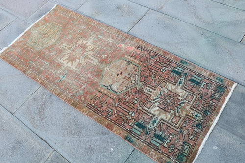 Vintage Persian Runner Rug 2.1 x 4.9 ft
