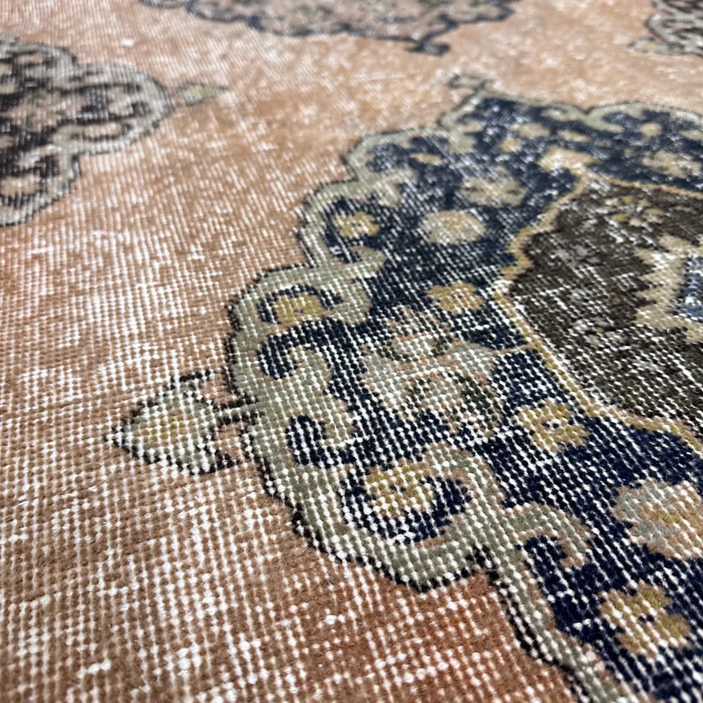 Vintage Turkish Accent Area rug 2.6 x 9.3 ft