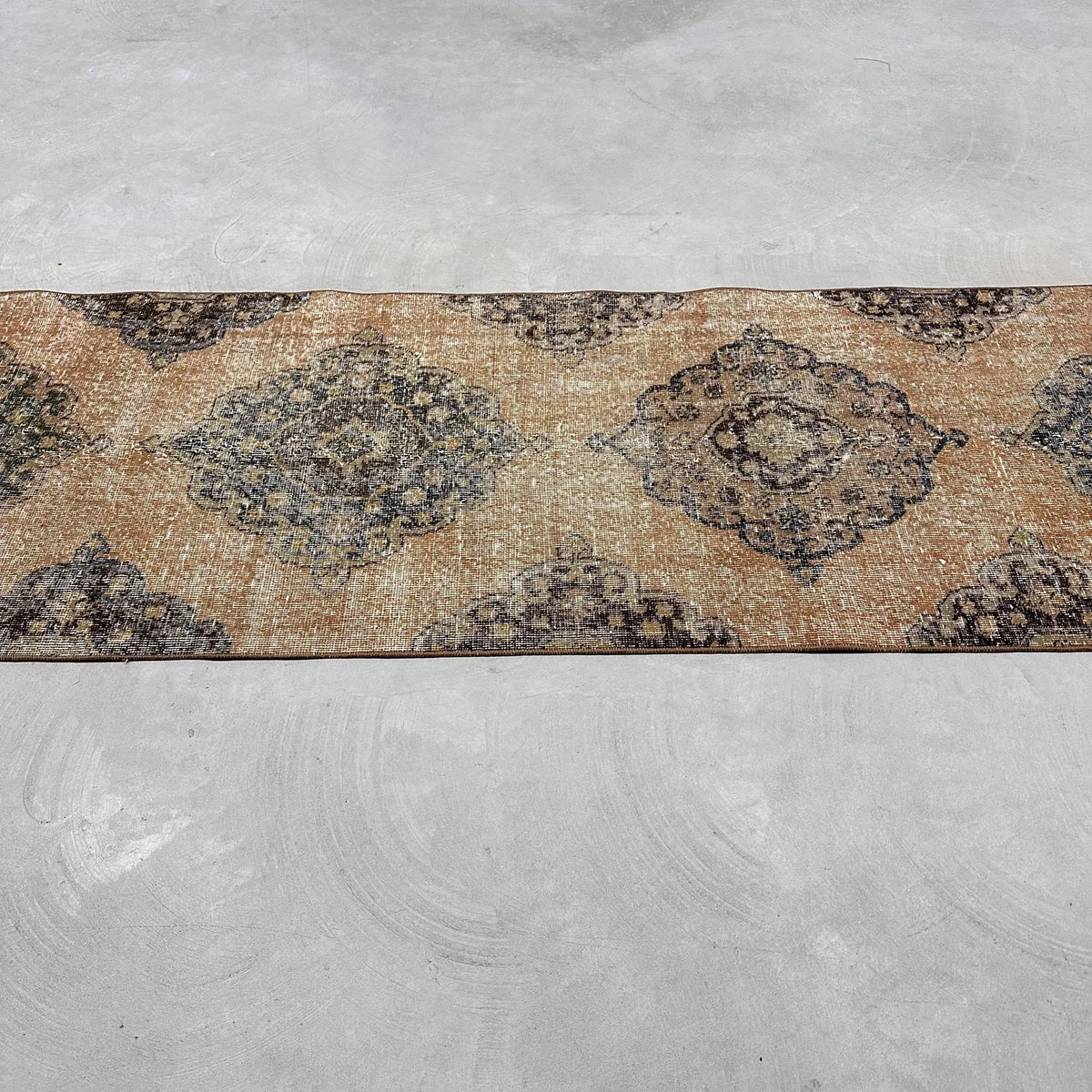 Vintage Turkish Accent Area rug 2.6 x 9.3 ft