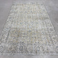 XL Vintage Turkish Accent Area Rug 5.6 x 9.5 ft