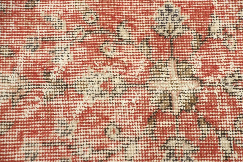 Vintage Turkish Accent Area rug 3.7 x 6.7 ft