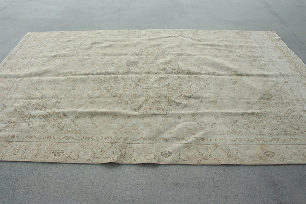 XL Vintage Persian Accent Area Rug 5.9 x 9.6 ft