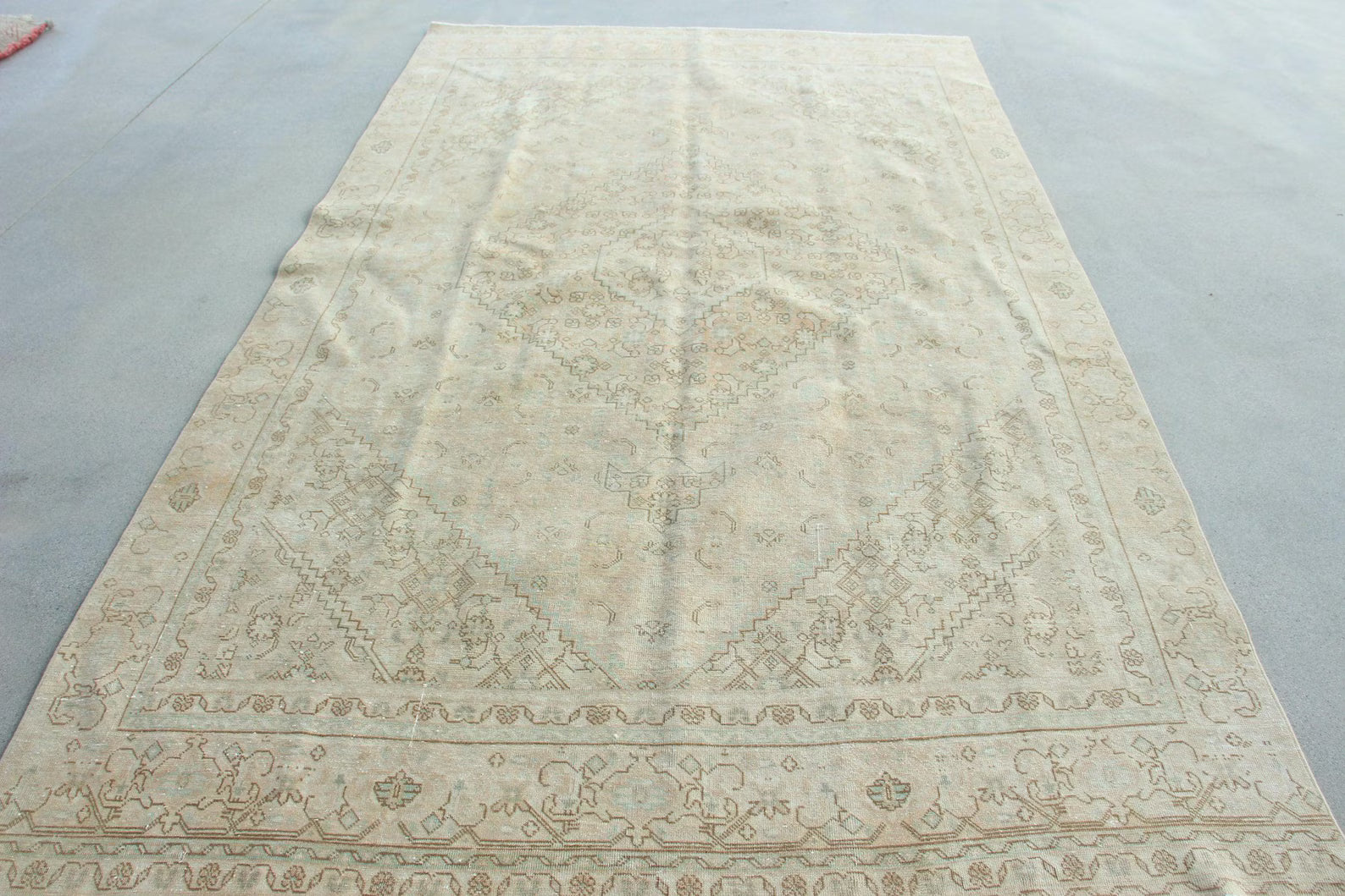 XL Vintage Persian Accent Area Rug 5.9 x 9.6 ft