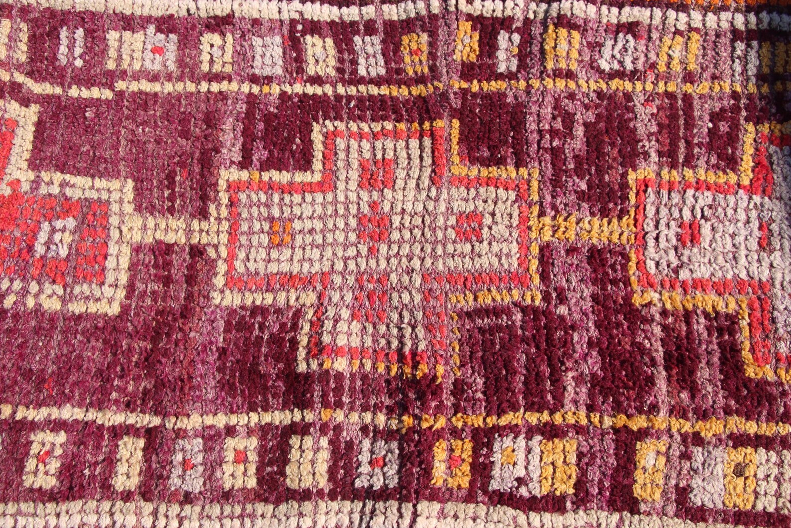 Vintage Turkish Runner Rug 2.7 x 10.2 ft