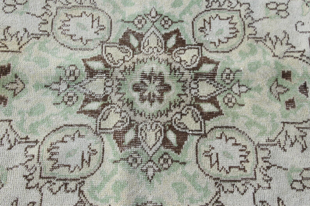 Vintage Turkish Accent Area rug 6.1 x 9.2 ft