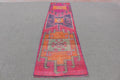 Vintage Turkish Runner Rug 2.8 x 11.6 ft