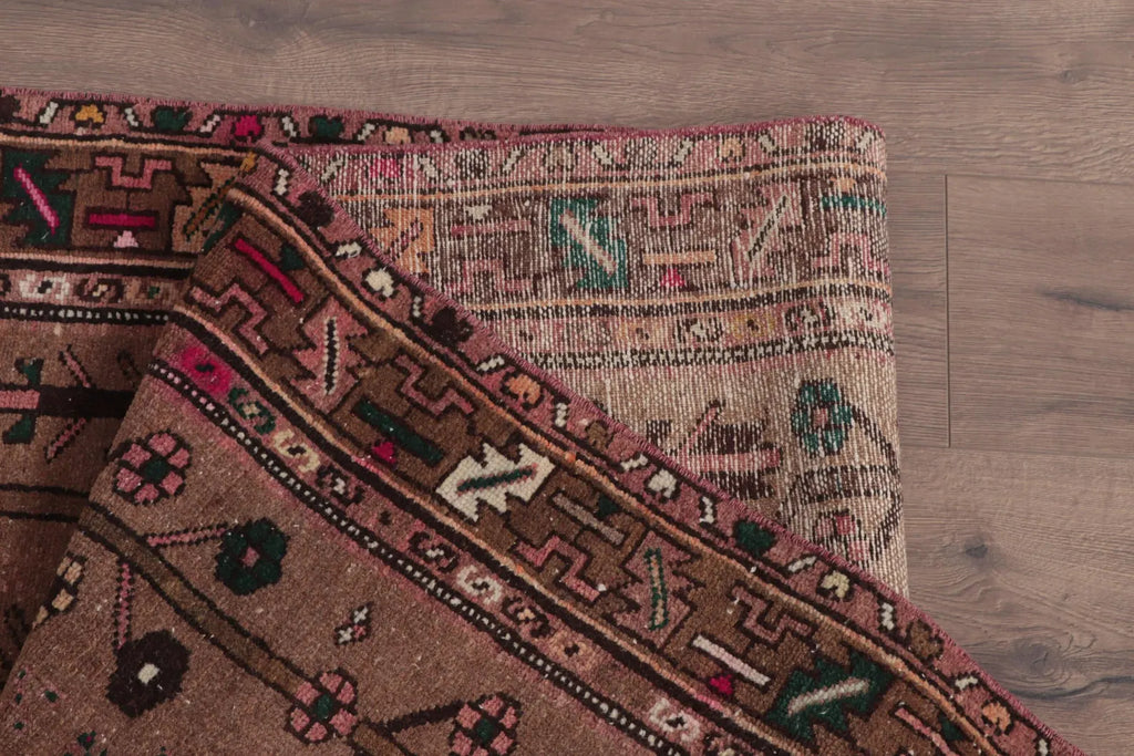 Vintage Persian Accent Area Rug 3.4 x 10.3 ft