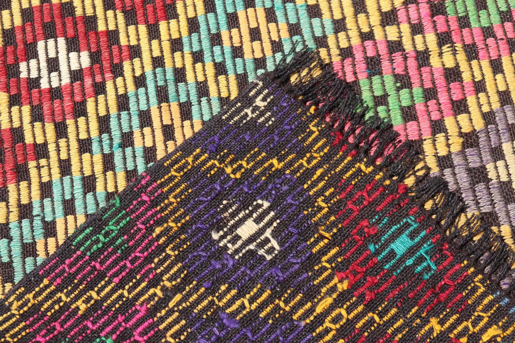 Vintage Turkish Runner Rug 2.7 x 8.2 ft
