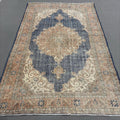 XL Vintage Turkish Accent Area Rug 6.7 x 10.6 ft