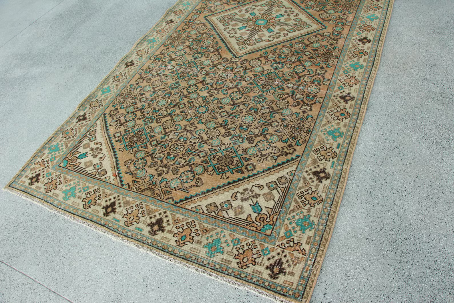 XL Vintage Persian Accent Area Rug 5.1 x 10 ft