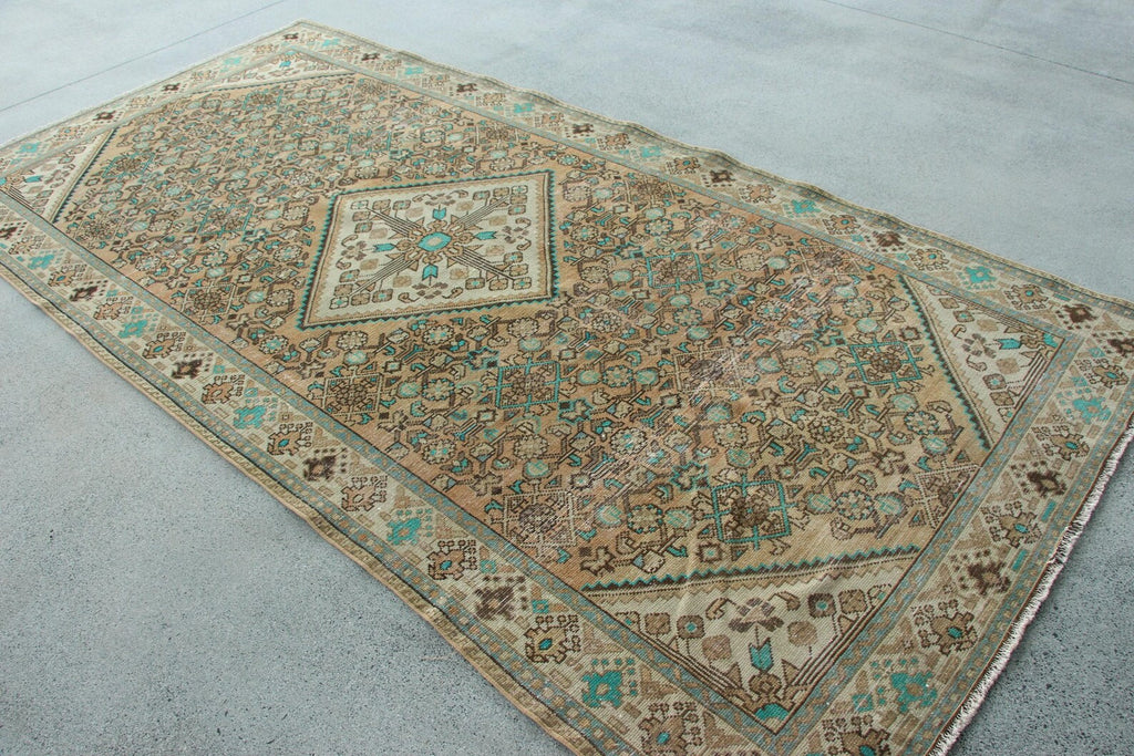 XL Vintage Persian Accent Area Rug 5.1 x 10 ft