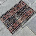 Vintage Turkish Mini Rug 1.7 x 2.5 ft