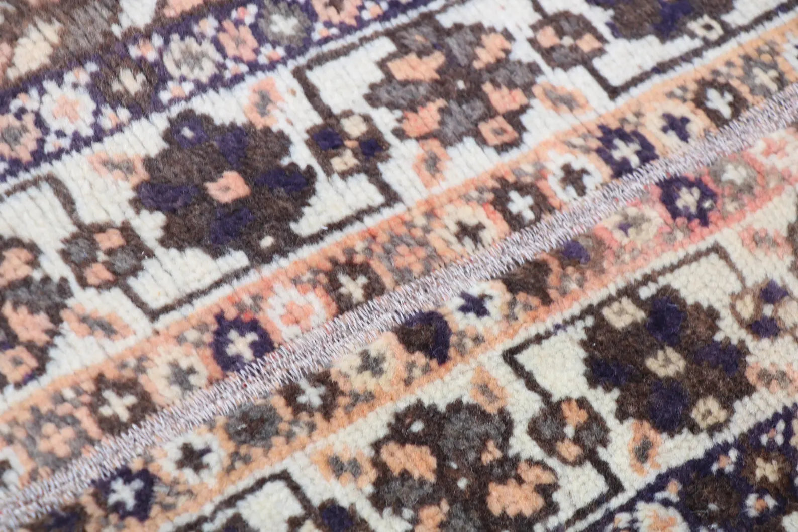 Vintage Turkish Runner Rug 1.4 x 4.3 ft