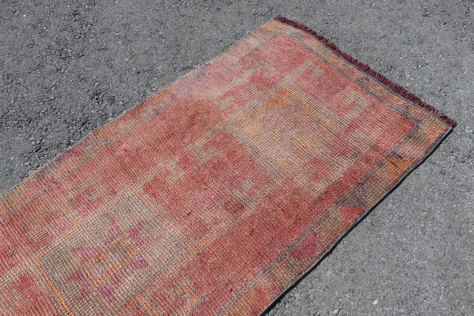 Vintage Turkish Runner Rug 2.9 x 8.5 ft